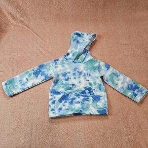 PBX Pro Girls Toddler Blue Tie-Dye Fleece Hoodie Size 3T